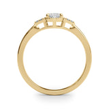 14k Gold Vintage Inspired Oval Engagement Ring