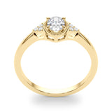 14k Gold Vintage Inspired Oval Engagement Ring
