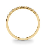 14k Gold Baguette Diamond Wedding Band