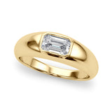 14k Gold Bezel Set Engagement Ring