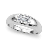 14k Gold Bezel Set Engagement Ring