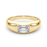 14k Gold Bezel Set Engagement Ring