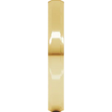 14k Gold Beveled Edge Comfort Fit Standard Weight Flat Men's Wedding Band