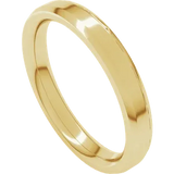 14k Gold Beveled Edge Comfort Fit Standard Weight Flat Men's Wedding Band