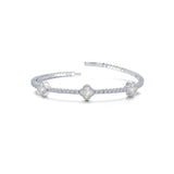 2.4ct Flexible Station Tennis Bracelet