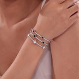 2.4ct Flexible Station Tennis Bracelet