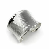 Silver Plated Brass Chunky Cuff Bracelet