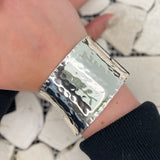 Silver Plated Brass Chunky Cuff Bracelet