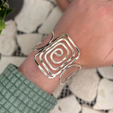 Silver Plated Brass Cuff Bracelet