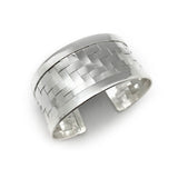 Silver Plated Brass Cuff Bracelet