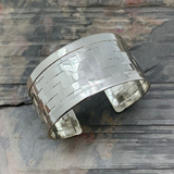 Silver Plated Brass Cuff Bracelet