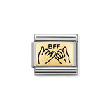 Nomination BFF Hands in Stainless Steel and 18k Gold