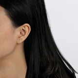 Mini Vertical Bar Stud Earrings