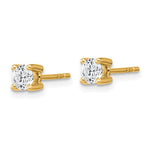 Nespoli Jewelers 14k White Gold .50ct Round F VS2 Lab Grown Diamond Stud Earrings