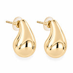 LIZAS All Time Classics gold teardrop earrings with a polished finish and post-back closures.
