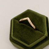 14k Yellow Gold Curved Wedding Band