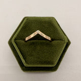 14k Yellow Gold Curved Wedding Band