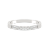 14k White Gold .12ct Diamond Band