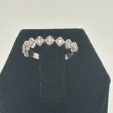 14k White Gold .20ct Diamond Wedding Band