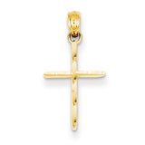 14k Yellow Gold Cross Necklace