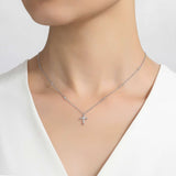 0.41ctw Cross Necklace