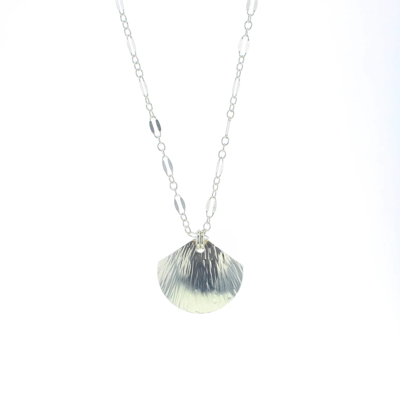 Silver Crescent Moon and Lotus Blossom Pendant – Magyuris Jewelry Studio