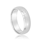 14k Gold Heavy Weight Diamond Accented Men's Wedding Band