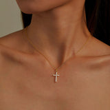 0.36 CTW Cross Pendant Necklace