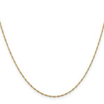 Nespoli Jewelers 14k Yellow Gold 16 Inch 1mm Sparkle Singapore Chain with Spring Ring Clasp