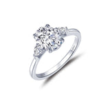 Classic Three-Stone Travel Engagement Ring