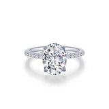 Oval Solitaire Travel Engagement Ring
