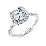 2.34ct Halo Engagement Ring