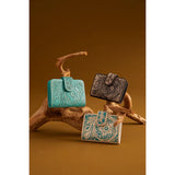 Prairie Meadow Wallet in Frosted Turquoise
