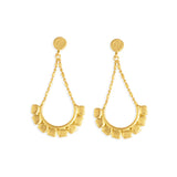 Barbara Gold Tone Earrings