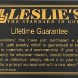 Leslie Lifetime Guarantee