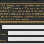 Leslie's Gold Lifetime Guarantee