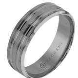 14k White Gold Men's Wedding Band