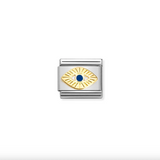 Nomination Eye of God Charm in Stainless Steel with Enamel & 18k Gold