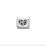 Nomination Leopard Heart in Stainless Steel & 925 Sterling Silver