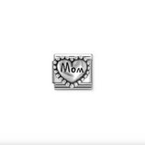Nomination Mom Heart Charm Stainless Steel & 925 Sterling Silver