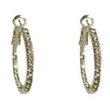Crystal Hoop Earrings