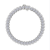 8 CTW Aria Half- Bezel Tennis Bracelet