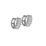 Cubic Zirconia Huggie Earrings