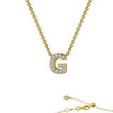 Letter Pendant Necklace