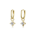 Nespoli's Gold Magnolia Blossom Drop Huggies 