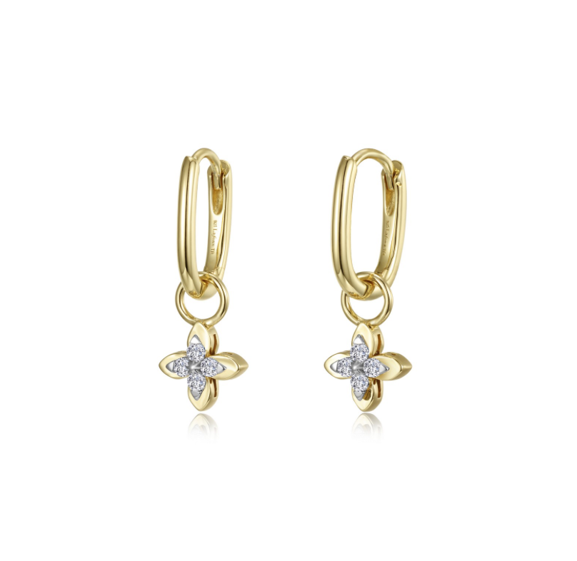 Nespoli's Gold Magnolia Blossom Drop Huggies 