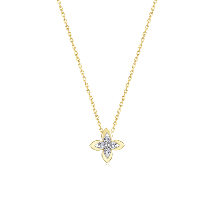 Nespoli's Gold Magnolia Blossom Necklace
