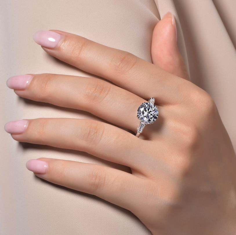 Nespoli's Classic Three-Stone Engagement Ring 