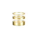 Nespoli's Trio Gold Band Set