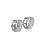 Cubic Zirconia Huggie Earrings